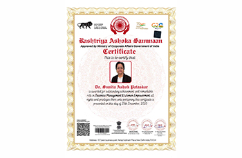 Rashtriya Ashoka Sammaan Awards – Business Management & Empowerment