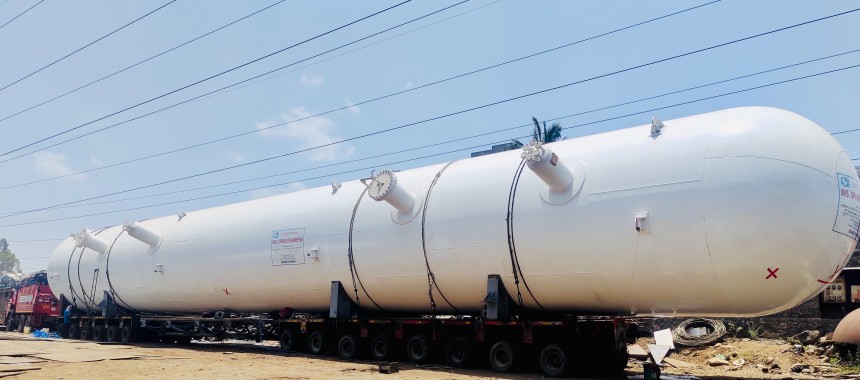 Mounded Storage Vessel